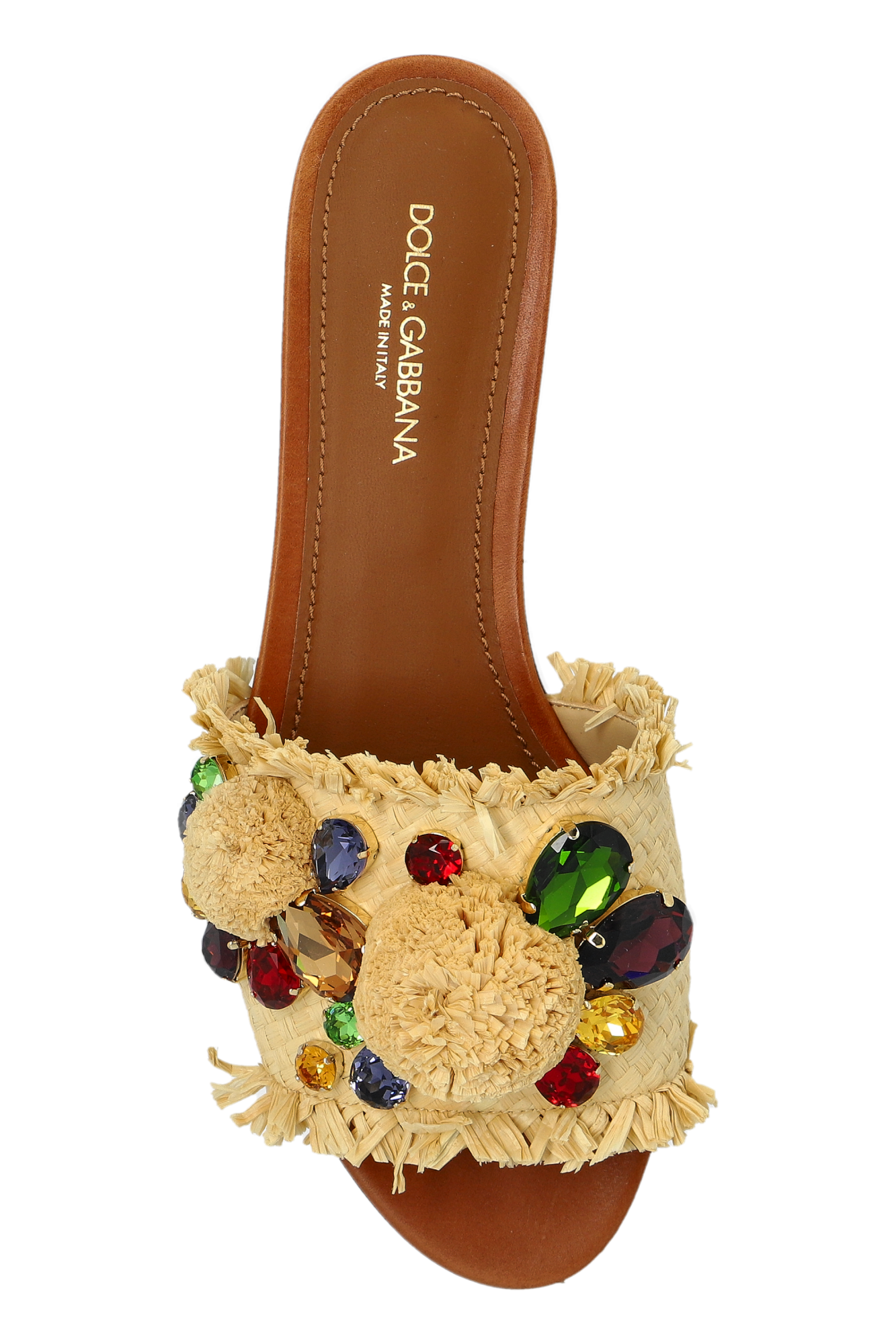 Dolce & Gabbana Slides with shimmering embellishments